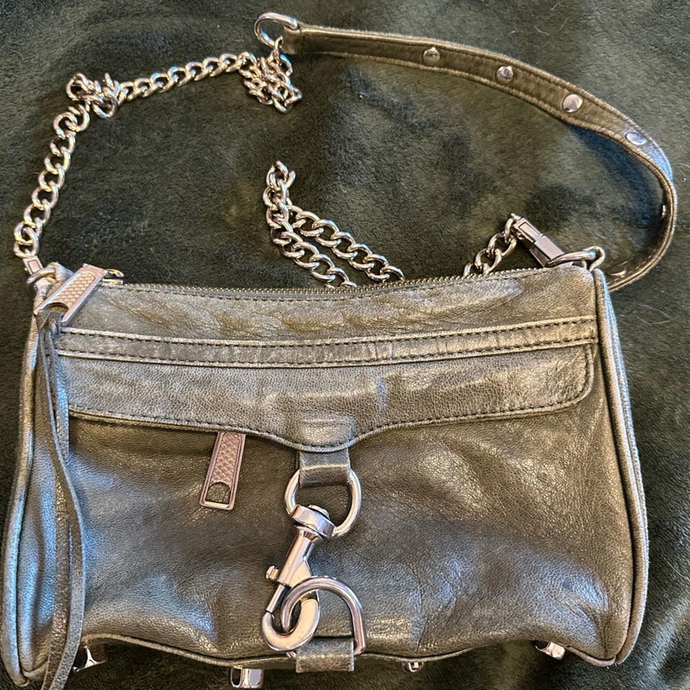 Rebecca Minkoff Metallic Leather Crossbody Bag